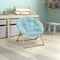Flash Furniture Kids Dusty AquaSoft Gold Faux Fur Saucer Chair FV-FMC-030-DTAQ-SGD-GG - alternate 1